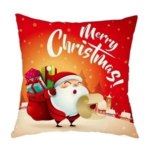 NWT Christmas Santa Cartoon pillow case